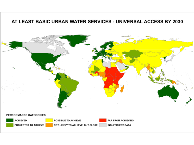 At Least Basic Urban Water Services Access