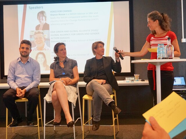 Speakers Panel at the WASH Debate on Dialogue and Dissent, The Hague, 26 June 2019