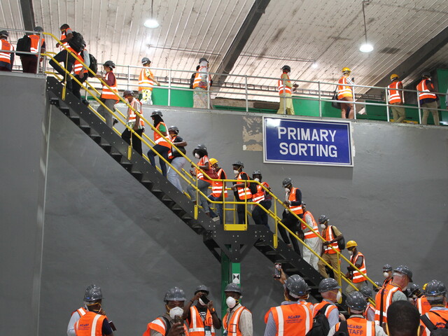  Site visit to solid and liquid waste collection and treatment plant during All Systems Go Africa