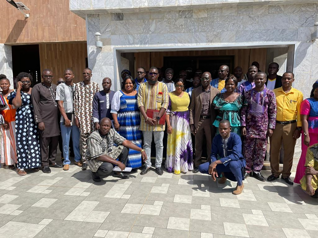 Participants at the launch of the Centre-South regional WASH master plan