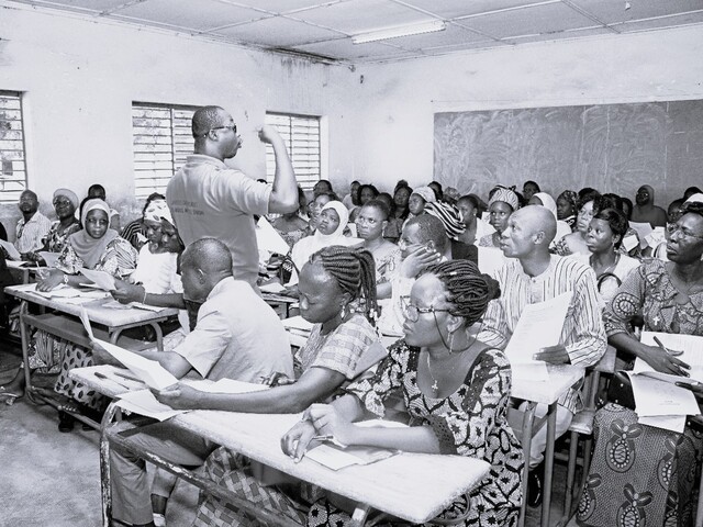 Teachers trained in hand hygiene practices in Tenkodogo Burkina Faso