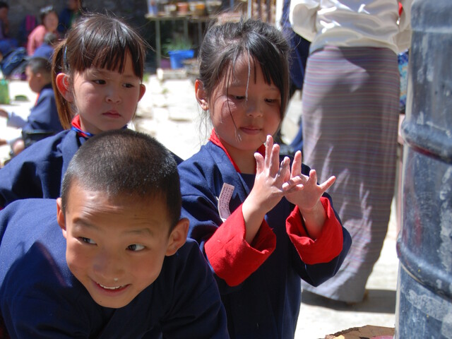 Handwashing in Bhutan