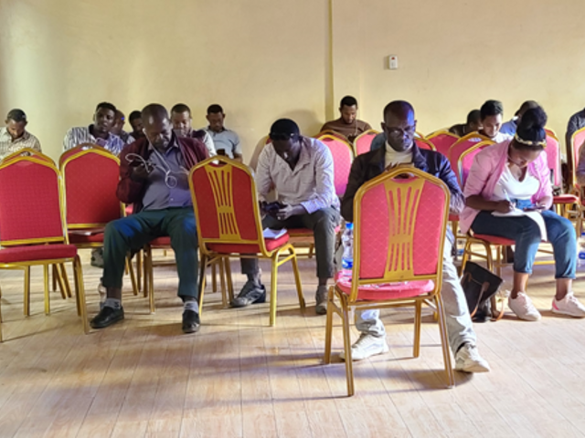 Trainees immersed themselves in the online course. Photo by Gezahegn Lemecha