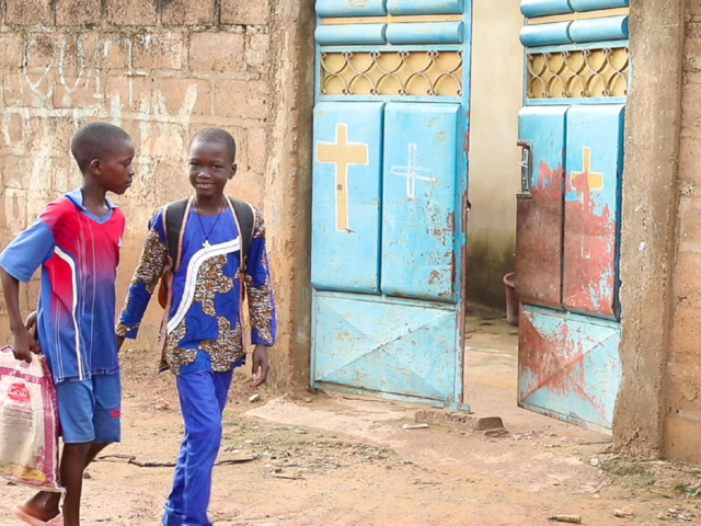 Two Burkinabé boys