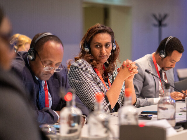 From left to right: HE Ambassador Asfaw Dingamo State Minister of the Ministry of Water and Energy, 