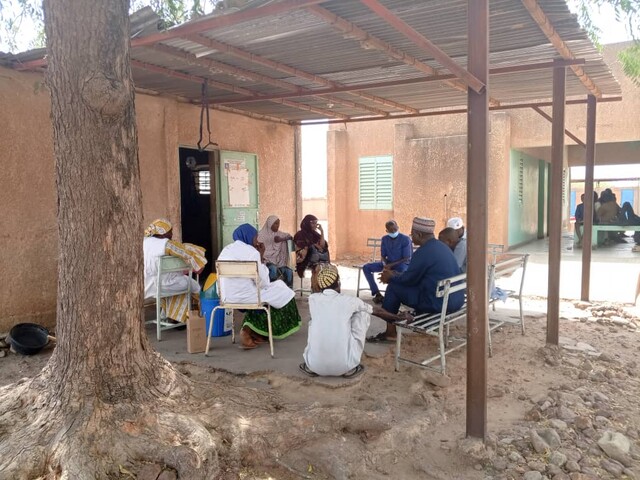cas pratique d'évaluation des indicateurs WASH FIT dans une formation sanitaire. © Direction de l'hy