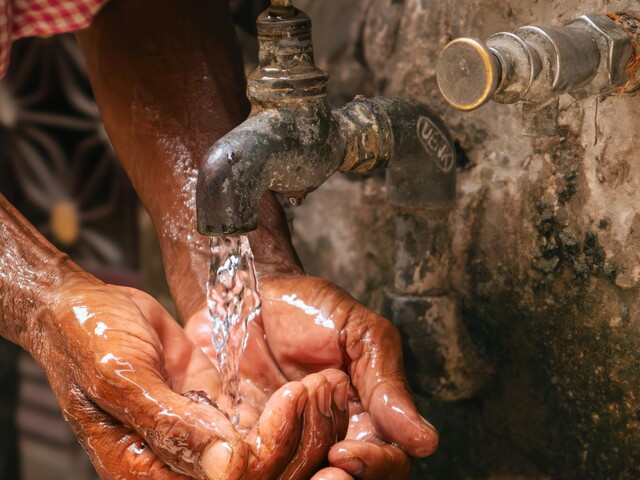 Water tap India (copyright free stock photo)