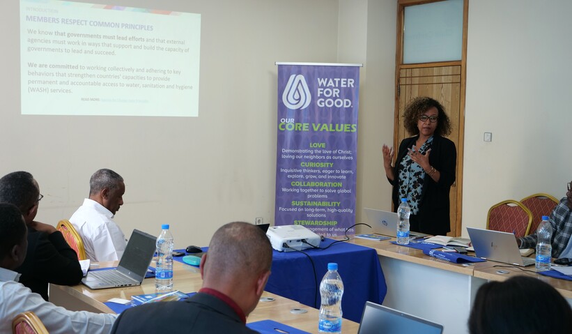 Bethelhem Mengistu, Global Coordinator of Agenda for Change collaboration presenting the global overview of the collaboration