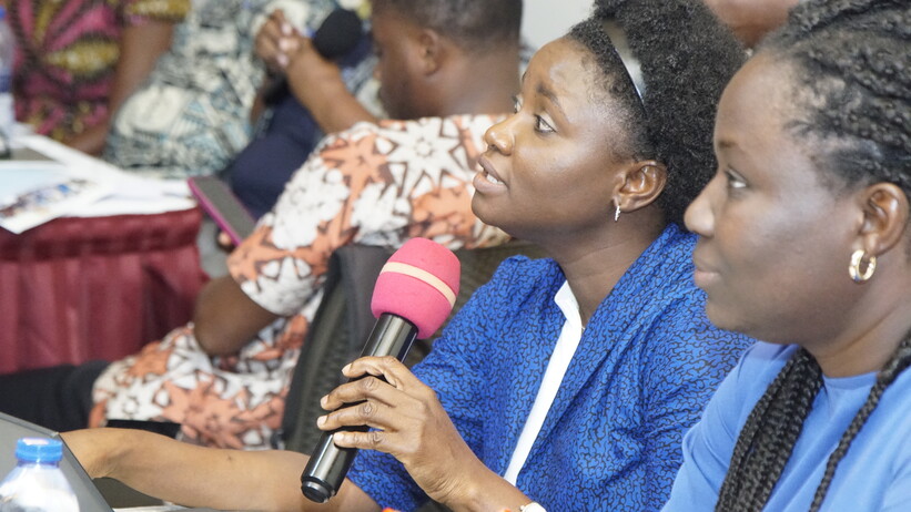 Patience Ampomah presents on behalf of NDPC Patience Ampomah presents on behalf of NDPC