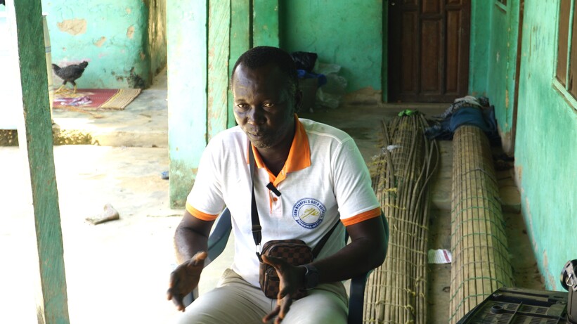 Lawrence Appiah Kwarteng, the Asma Camp WATSAN Committee Chair Lawrence Appiah Kwarteng, Asma Camp WATSAN Committee Chair