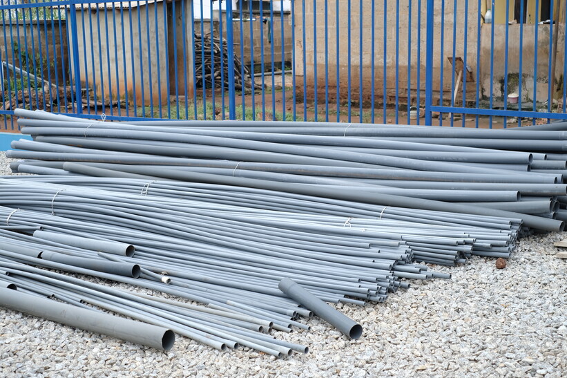 Spare materials at Kenyasi Water Facility, Asutifi North Ghana