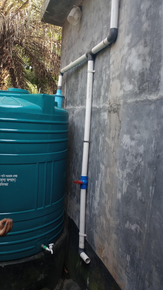 Rainwater harvesting tank Bangladesh Household