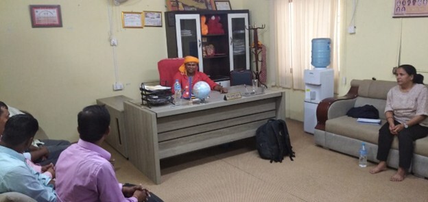 Meeting with Navarajpur Rural Municipality Chairperson. Picture courtesy: NARMIN