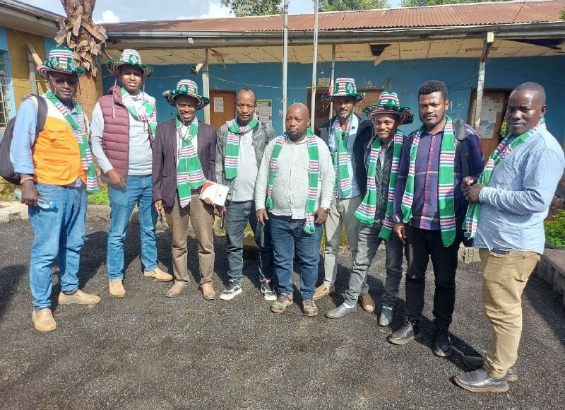 Representatives of partner organisations at the woreda Administration Office