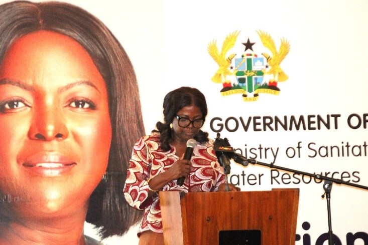 Hon. Lydia Seyram Alhassan delivering keynote address at the event