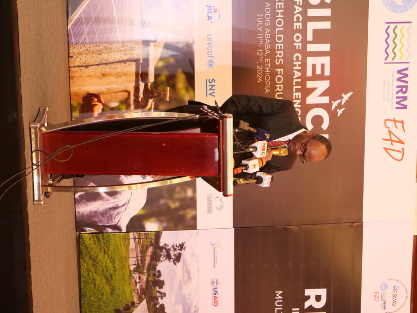 H.E. Dr. Eng. Habtamu Itefa delivering an opening speech