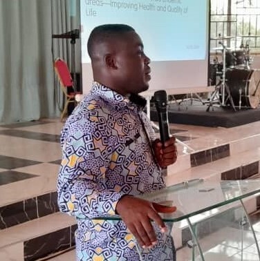 Hon. Forson Appiah, Upper Denkyira East Municipal Chief Executive giving the opening remarks. Hon. Forson Appiah, Upper Denkyira East Municipal Chief Executive giving the opening remarks.