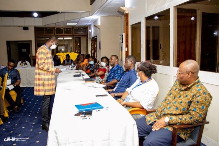 Participants at the facilitated panel discussion led by partners