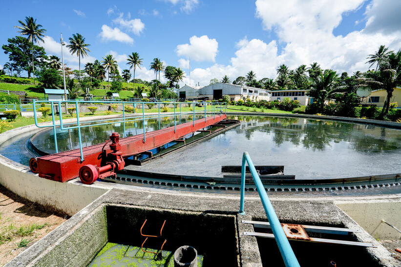 Wastewater treatment facilty in Suva, Fiji. Credit: Eric Sales. Wastewater treatment facilty in Suva, Fiji. Credit: Eric Sales.