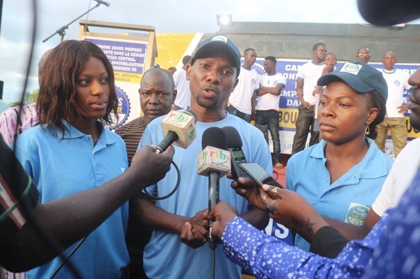 IRC staff members who are part of the Clean Hands, Good Health campaign 