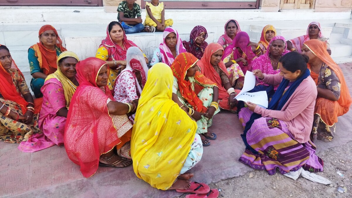 Supporting communities to articulate evidence based demand for WASH services. Photo credit: UNNATI Supporting communities to articulate evidence based demand for WASH services. Photo credit: UNNATI