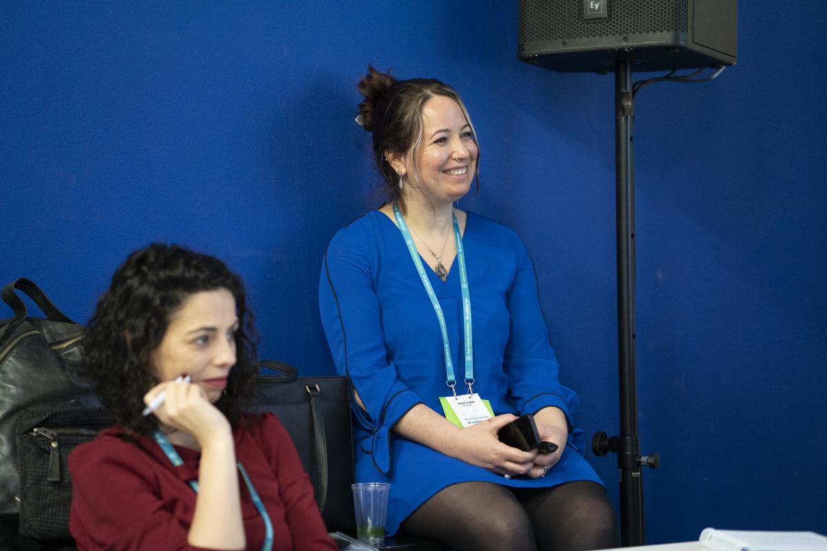 Catarina Fonseca (IRC) and Lesley Pories (Water.org) at All systems go!