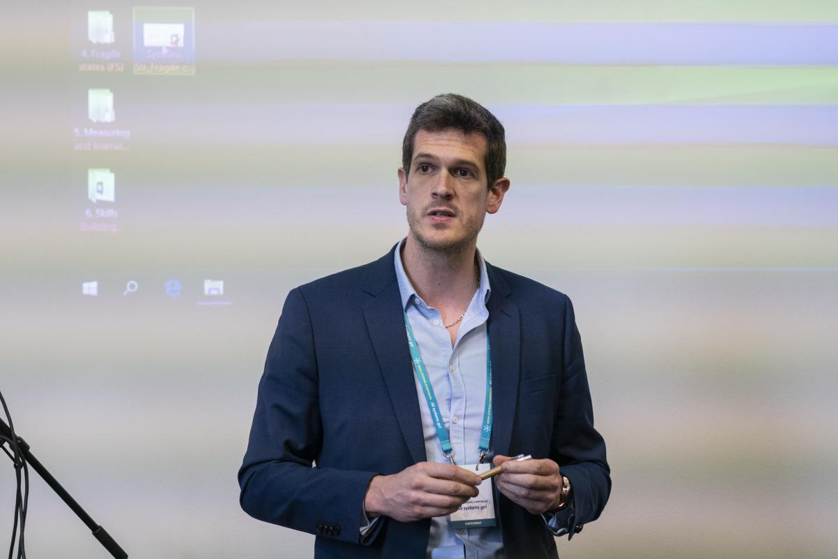 David DeArmey of Water for Good at the All systems go! WASH symposium