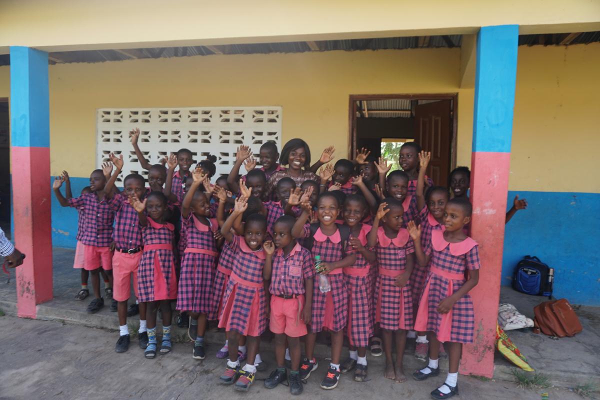 Schoolchildren in Ghana