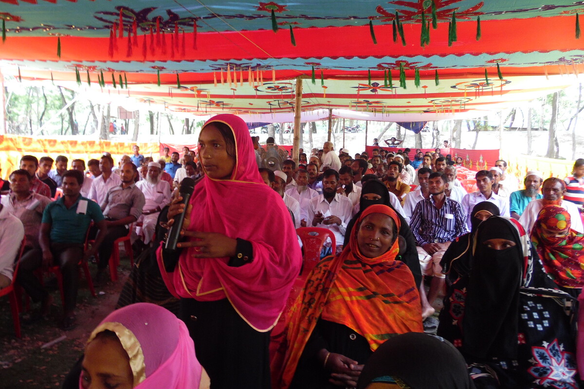 Open budget meeting, Veduria Union, Bangladesh.