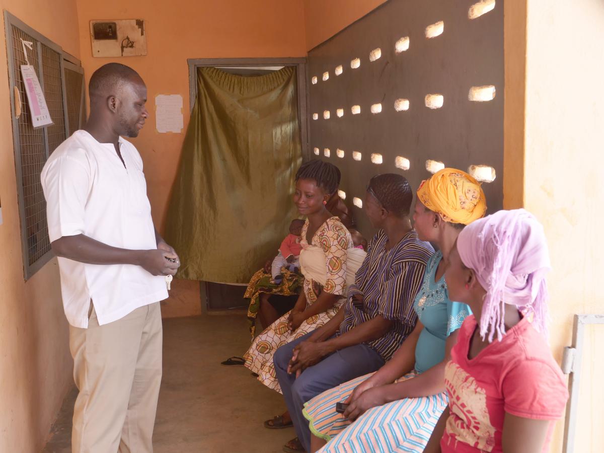 Isaac Adita Principal Enrolled Nurse at Foe CHPS – now one of the most popular centres in the district for women to give birth
