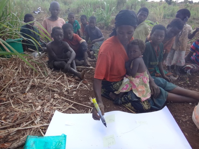 An interview participant draws her network before commenting on dynamics that she perceives are supporting improvements An interview participant draws her network before commenting on dynamics that she perceives are supporting improvements