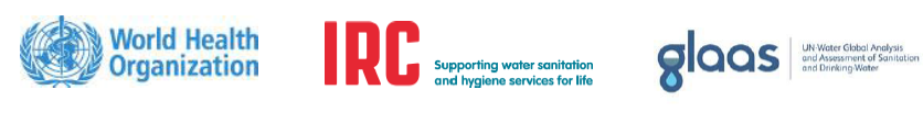 TrackFin workshop logos WHO, IRC & GLAAS
