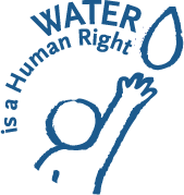Water is a human right logo