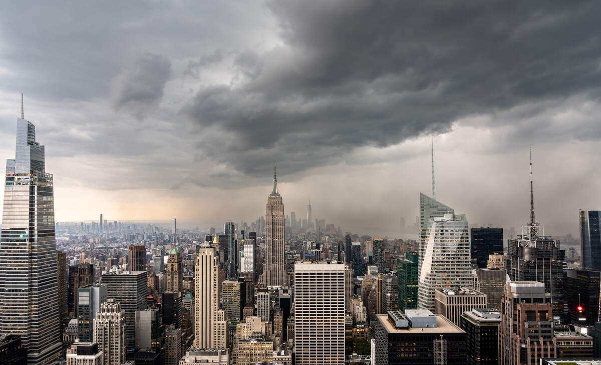 NYC in storm