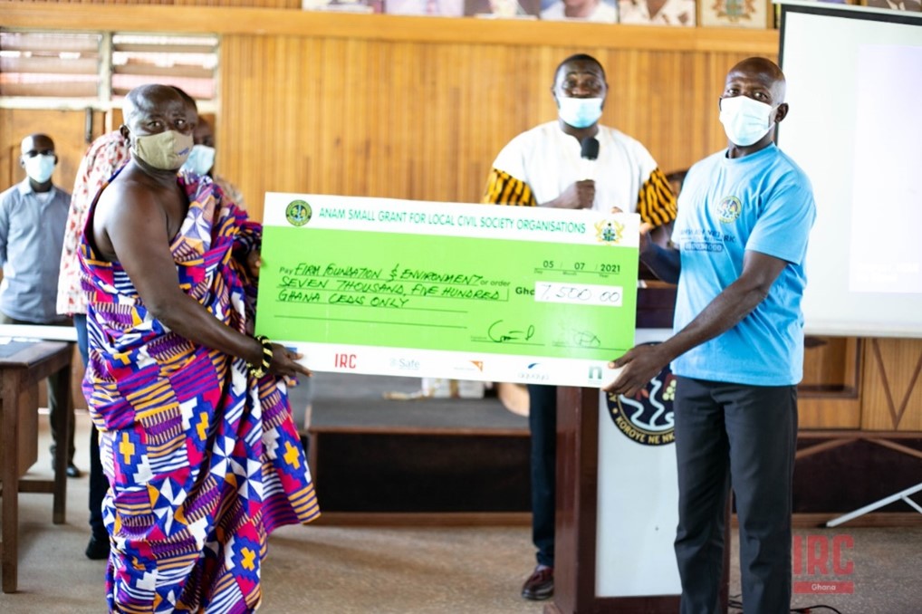 Firm Foundation and Environment receives grant cheque as 2nd winner (Category 2)