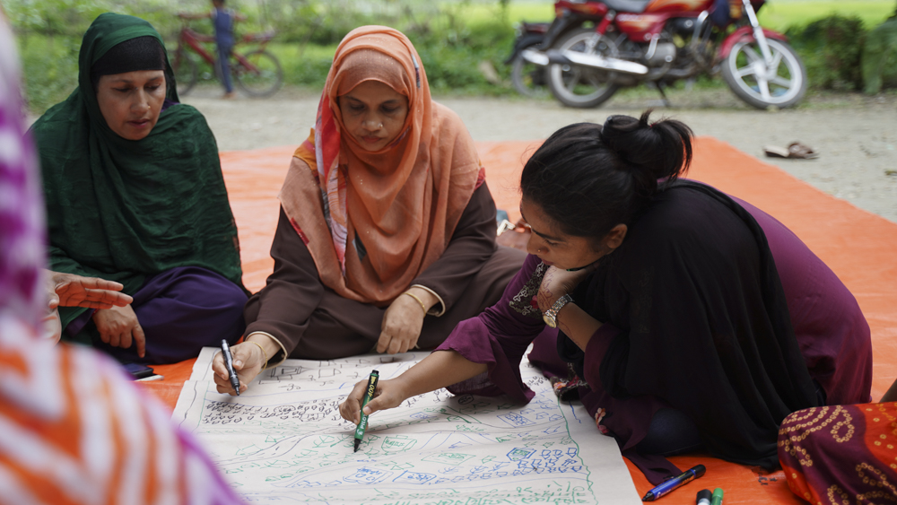 Women gathering for a capacity-building and planning workshop as organised by WP Bangladesh. Women gathering for a capacity-building and planning workshop as organised by WP Bangladesh.
