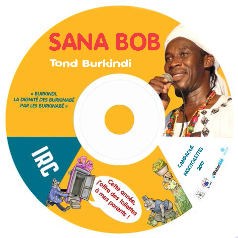 CD of Sana Bob, Fasotoilettes artistic ambassador Sana Bob