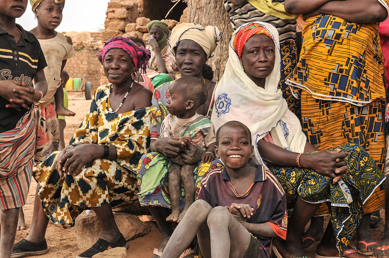 Women attending community meeting in the Sahel region, Burkina Faso. © IRC, 2015. Women attending community meeting in the Sahel region, Burkina Faso. © IRC, 2015.