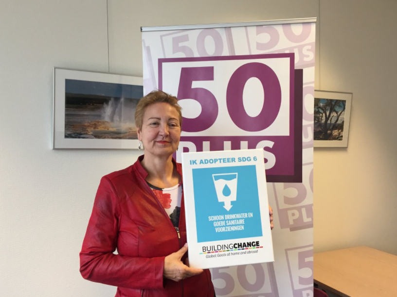 Corrie van Brenk adopts SDG 6. Photo: Partos Corrie van Brenk adopts SDG 6. Photo: Partos