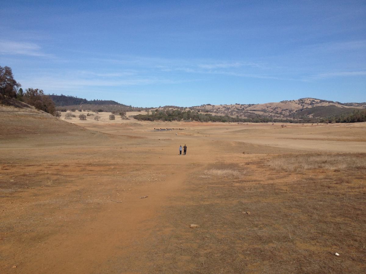 Folsom Lake Reservoir during the Californian drought Folsom Lake Reservoir during the Californian drought