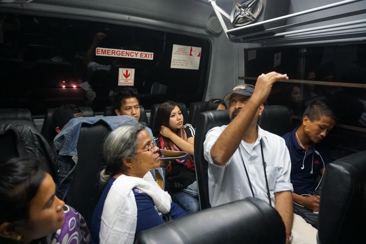 Dr. A.J. (Viju) James and Dr. Rema Saraswathy discussing the benchmarks for QPA scoring on the way back from a pilot QPA survey and field visit in Ri Bhoi, Meghalaya, India. Dr. A.J. (Viju) James and Dr. Rema Saraswathy discussing the benchmarks for QPA scoring on the way back from a pilot QPA survey and field visit in Ri Bhoi, Meghalaya, India.