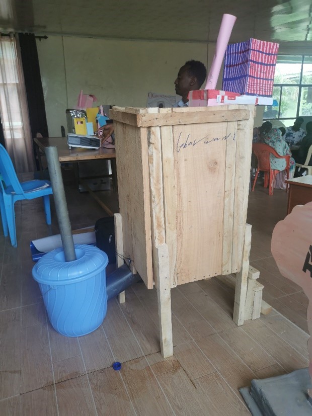 Direct pit and offset latrine prototypes Direct pit and offset latrine prototypes