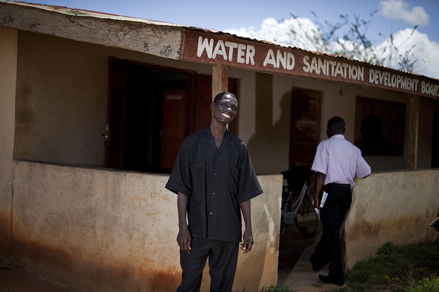 Francis Asare Kusi, Systems Manager of the Kuntanase Water Board, Ashanti Region, Ghana, 2010. Photo credit: Peter di Campo Francis Asare Kusi, Systems Manager of the Kuntanase Water Board, Ashanti Region, Ghana, 2010. Photo: