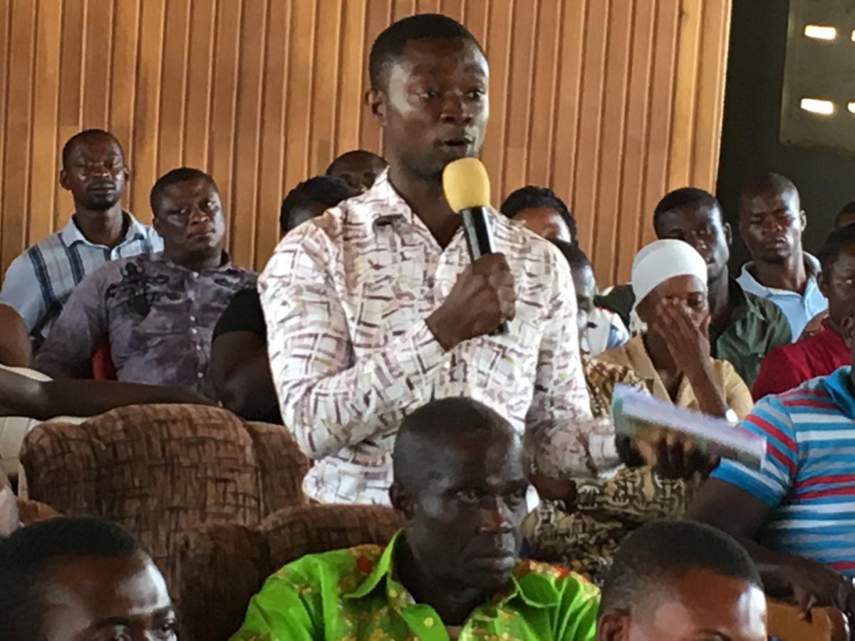Active participation at workshop in Ghana