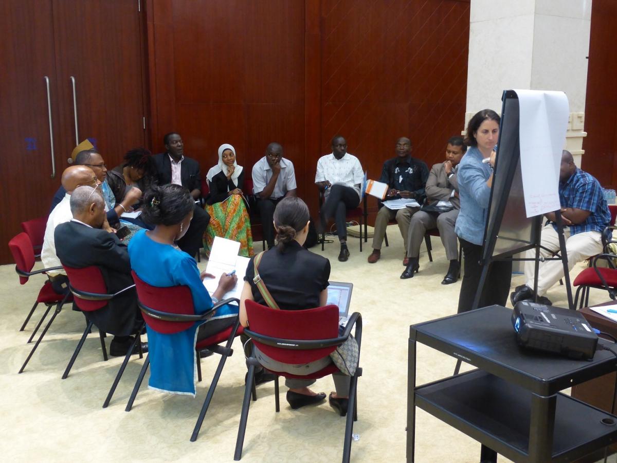 Groupwork at the AWW in Tanzania
