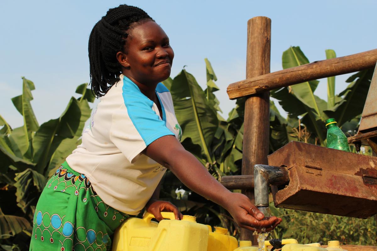 Harriet Burungu: water user in Kabarole District Harriet Burungu: water user in Kabarole District