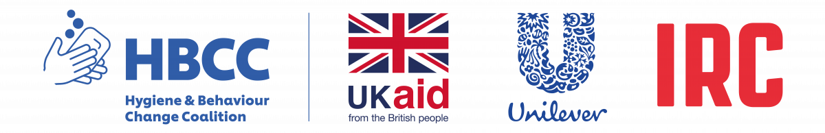 HBCC, UKaid, Unilever and IRC logos
