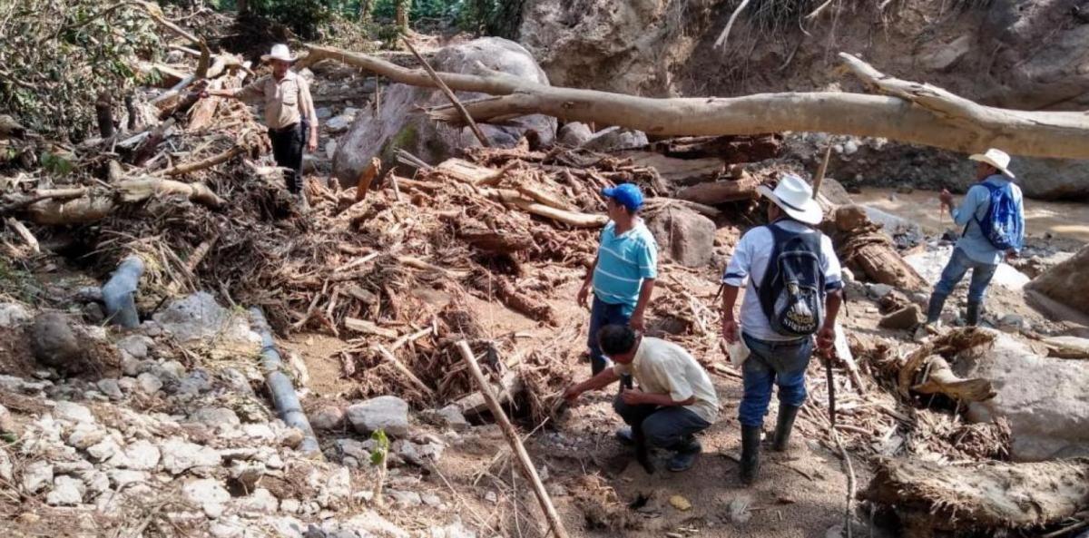 Photo caption: Hurricane Eta damage in Honduras, 2020. Copyright: Water For People Photo caption: Hurricane Eta damage in Honduras, 2020. Copyright: Water For People