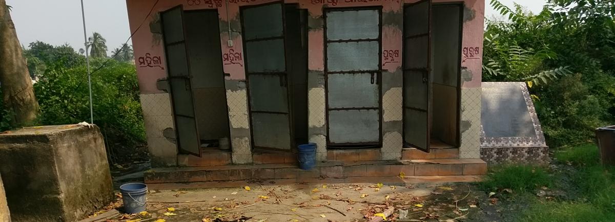 Filthy community toilet in Odisha. Photo: IRC Filthy community toilet in Odisha