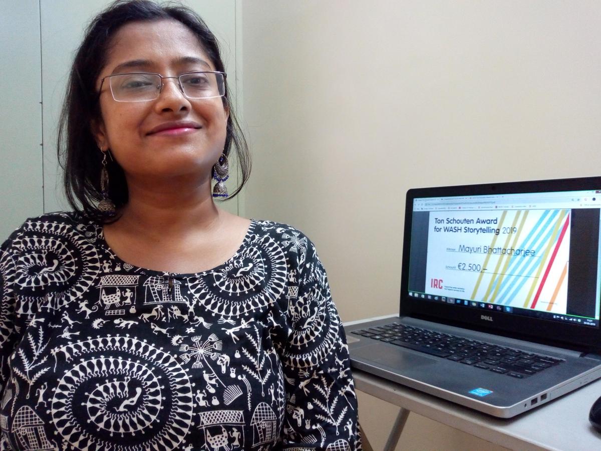 Mayuri with the Ton Schouten Award 2019 Mayuri with the Ton Schouten Award 2019